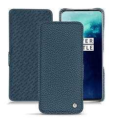 Housse cuir OnePlus 7T Pro - Rabat horizontal - Indigo ( Pantone #1f4565 ) - NOREVE