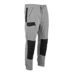 Pantalon jogging molleton élastique LMA Gris 1782 CRYPTO T.S