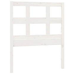 Maison Chic Tête de lit moderne pour chambre - Décoration de lit Blanc 80,5x4x100 cm Bois massif de pin -MN76919