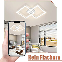 Acheter Autres Temps ZMH LED Plafonnier Living Room Noir/Blanc Square Hallway Light Modern 3000K Kitchen