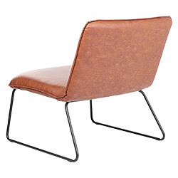 Acheter Beliani Fauteuil COTULLA Cuir PU Marron