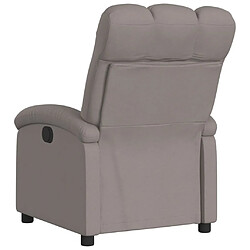 Acheter vidaXL Fauteuil inclinable Taupe Tissu