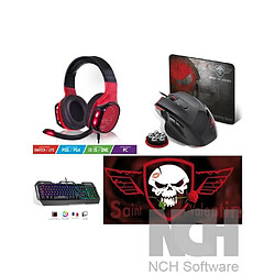 Pack GAMER 4 en 1 Spirit Of Gamer PRO-MK15 + CASQUE PS5 XBOX SWITCH PC + SOURIS + CLAVIER + TAPIS SOURIS spirit of gamer