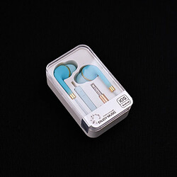 P16 Casque De Téléphone Portable Portable, Écouteurs Filaires In-Ear Cuivre Anneau Stéréo Filaire Noir pas cher