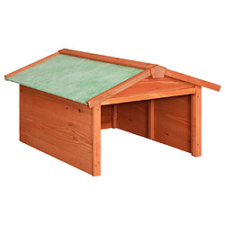 vidaXL Garage de tondeuse à gazon 72x87x50 cm Bois de sapin solide