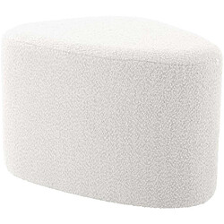 Avis LEITMOTIV Pouf en tissu bouclette Ada Organic Large blanc.