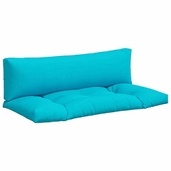 Maison Chic Lot de 2 Coussins Confort,Coussins de palette turquoise tissu Oxford -GKD27332