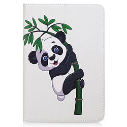 Etui en PU impression motif protection stand panda sur bambou pour votre Apple iPad Mini 4