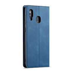 Avis Wewoo Housse Coque Pour Galaxy A60 Forwenw Dream Series Oil Edge Fort Magnetism Horizontal Flip en cuir avec support et fentes cartes et portefeuille et cadre photo bleu