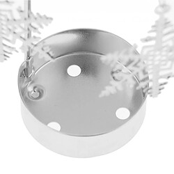 Avis ensemble 3pcs noël décor de noël tournant bougie bougie chauffe-plat