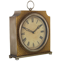 Horloge de table Alexandra House Living Doré Métal 31 x 33 x 9 cm