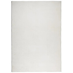 vidaXL Tapis IZA poils courts style scandinave crème 140x200 cm