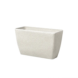 Acheter Beliani Lot de 2 pots de fleurs en pierre beige 74 x 32 x 45 cm BARIS