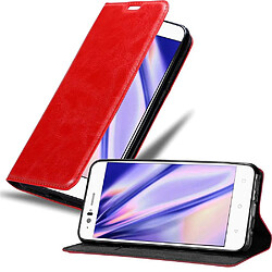 Cadorabo Coque BQ Aquaris M5 Etui en Rouge