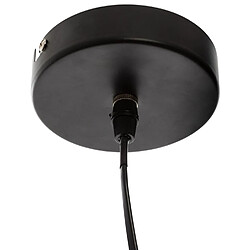 Suspension en métal filaire forme chapeau Noir - D.58 x H.9 cm -PEGANE-