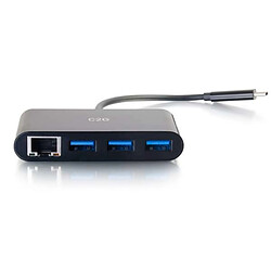 Cables To Go C2G 82406 hub & concentrateur USB 3.0 (3.1 Gen 1) Type-C 5000 Mbit/s Noir