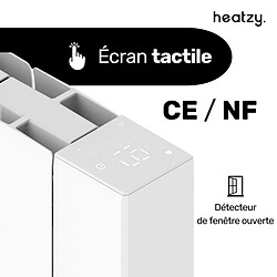 Chauffage inertie céramique Wifi - 1000W - blanc - Heatzy pas cher