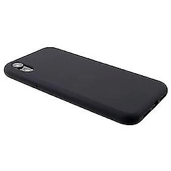 Avis Universal Étui en silicone liquide noir noir pour votre Apple iPhone XR 6,1 pouces