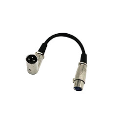 Acheter Câble d'Extension Audio Microphone Câble XLR Femelle à Angle Droit Mâle 0.2m Noir