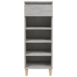 Avis Maison Chic Armoire à Chaussures Gris béton,Meuble de Rangement à Chaussures 40x36x105 cm Bois d'ingénierie -MN78476