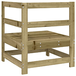 Acheter vidaXL Canapé d'angle de jardin bois de pin imprégné