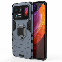 Coque en TPU Cool Guard 2-en-1 Hybride Bien Protégé avec support de bague bleu pour votre Xiaomi Mi 11 Ultra