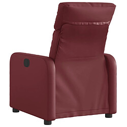 Acheter Maison Chic Fauteuil Relax pour salon, Fauteuil inclinable électrique Rouge bordeaux Similicuir -GKD62973