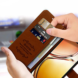 Avis Avizar Étui Folio Vivo V23 5G Portefeuille et Support Vidéo Effet Cuir Lisse Marron