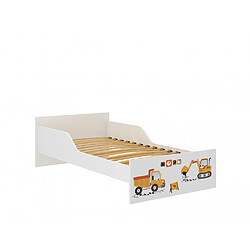 Kids Literie Lit enfant Pufi 80 x 160 Camion Livré avec sommiers