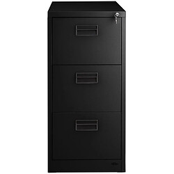 Avis Helloshop26 Armoire de bureau verrouillable étagère meuble 3 tiroirs noir 08_0000376