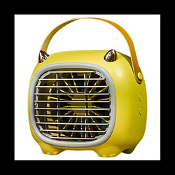 Réfrigération Climatisation Bureau USB Mini Dortoir Portable Muet Bureau Charge Ventilateur De Pulvérisation D'Eau De Refroidissement Jaune