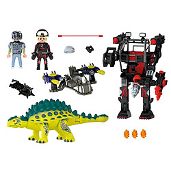 Playmobil® Playmobil Mini-Dinosaure Saichania de Dino Rise et Robot soldat avec Accessoires Multicolore