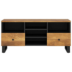 Acheter Maison Chic Meuble TV scandinave - Banc TV pour salon 100x33x46 cm bois de manguier et d'ingénierie -MN61579