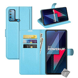 Htdmobiles Housse etui portefeuille avec coque intérieure en silicone pour Wiko Power U30 + film ecran - BLEU