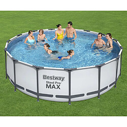 Bestway Ensemble de piscine Steel Pro MAX Rond 457x122 cm