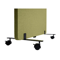 Acheter Decoshop26 Cloison acoustique double paroi paravent de bureau séparateur de pièce panneau d'affichage tissu vert 167x80 cm 04_0006424