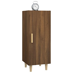 Maison Chic Buffet,Meuble de Rangement,commode pour salon,Cuisine Chêne marron 34,5x34x90 cm Bois d'ingénierie -MN52418 pas cher