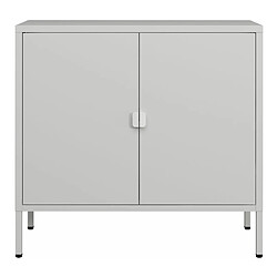 Acheter Helloshop26 Armoire de bureau casier de bureau meuble de rangement pour salon bureau chambre atelier acier 75 x 80 x 40 cm gris clair 03_0006320