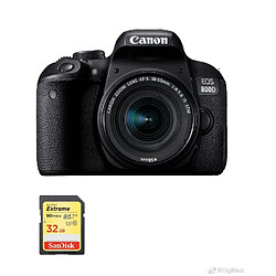 CANON EOS 800D KIT EF-S 18-55mm F4-5.6 IS STM + 32GB SD card