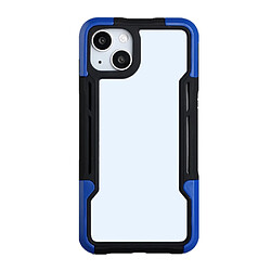 Coque en TPU + acrylique antichute, hybride noir/bleu pour votre Apple iPhone 13 6.1 pouces