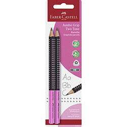 FABER-CASTELL Crayon Jumbo GRIP TWO TONE, carte blister ()