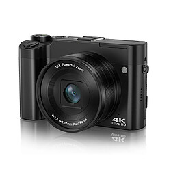 INF Appareil photo numérique 4K avec caméra avant et arrière, carte mémoire de 32 Go (DC218)