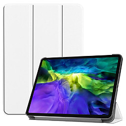 Xeptio Etui Apple iPad Pro 12.9 Pouces 2022 / iPad Pro 12,9 2021 / iPad Pro 12,9 2020 6e/5e/4eme generation smartcover blanc - Housse protection blanche