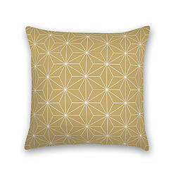 Alter Coussin avec impression numérique, 100% Made in Italy, Coussin de canapé décoratif, amovible et lavable, Modèle Vintage Christmas - Origami Beige, 40x40x5 cm