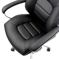 Siège de bureau / Fauteuil de direction BRENTON XXL Similicuir noir hjh OFFICE pas cher