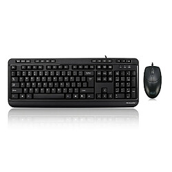 Adesso AKB-132CB-FR, Spill-Resistant Antimicrobial Waterproof Multimedia Desktop Keyboard & Mouse wired-USB (UK Layout) pas cher