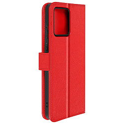 Avizar Étui pour Motorola Moto G84 Porte-carte Support Vidéo Série Vintage Rouge