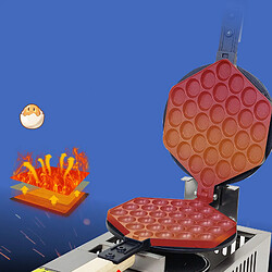 2 Gaufrier Revêtement AntiadhéRent, Machine à Gaufre aux Oeufs Circulaire pas cher