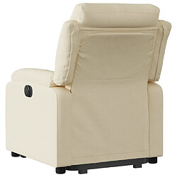 Acheter vidaXL Fauteuil inclinable Crème Tissu