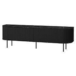 Acheter Bestmobilier Thio - meuble TV - noir - 180 cm